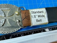 Maltese Celtic Iron Cross Chained Border Gothic Punk Biker Vibe EJC Belt Buckle