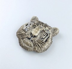 Antique Bronze Plated Tiger Metal Belt Buckle