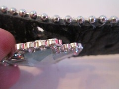 FACETED CRYSTALS RELIGIOUS CROSS & STUDS BELT BUCKLE & LEATHER BELT – BBA-28