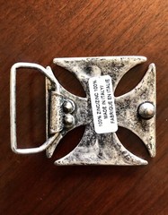 Celtic Crusader Iron Knights Cross Made In Italy Metal Unisex Men’s Belt Buckle