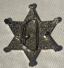 Silver Sheriff Badge Belt Buckle Western Style Belt Buckle