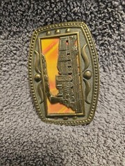 Train Railroad Belt Buckle Orange Brass Cii New York Vintage – DEBLOT