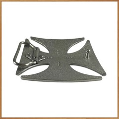 IRON CROSS BELT BUCKLE maltese cross chopper motorcycle outlaw biker buckle