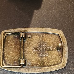 The American Veterans Disabled For Life Memorial Belt Buckle 2007 Sponsor