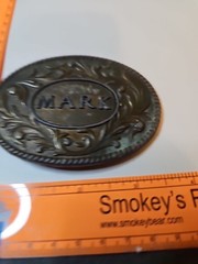 Oden Belt Buckle « Mark » Made in USA Brass Tone