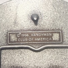 Vintage Handyman Club Of America Life Member Belt Buckle 1996 (Ft Hammer & Logo)
