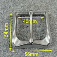 Stainless Steel Pin Belt Buckle Men&rsquo;s Belt Buckles For 1.5&Prime; Belt With Belt Loop