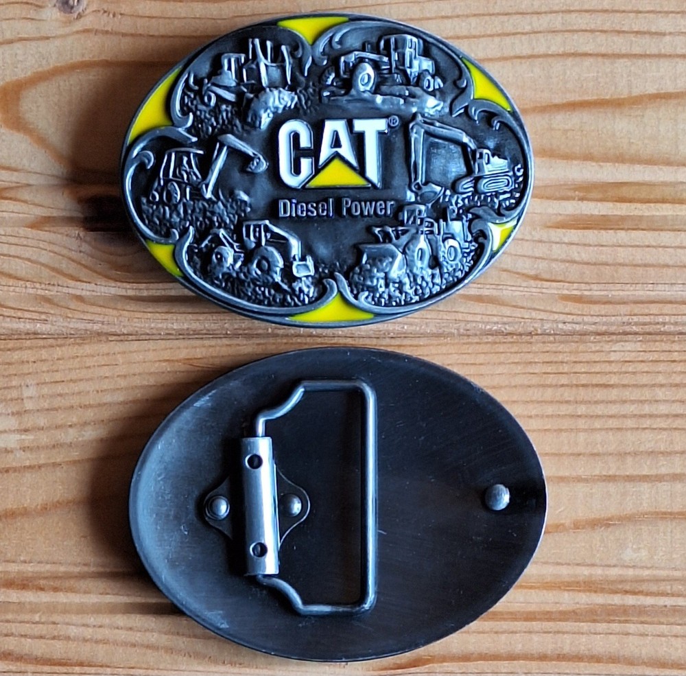 Caterpillar CAT Diesel Power Motor Work Machinery Belt Buckle