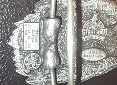 Belt Buckle Bald Eagle Pewter Big Cabin Siskiyou 1989 American Patriotic USA
