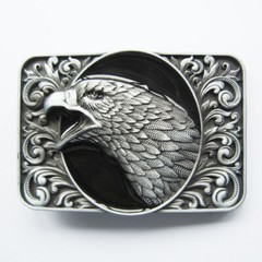 American Bald Eagle Western Black Enamel Metal Fashion Belt Buckle