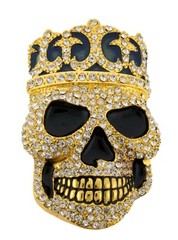 Skeleton Belt Buckle Skulls Crossbones Halloween Costume Western Silver Fashion
