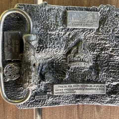 Siskiyou Buckle Co 1991 American Wildlife Commemorative Pewter Belt Buckle