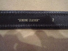 KIESELSTEIN CORD STERLING BULLDOG BUCKLE AND BLACK LEATHER BELT SIZE 2