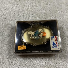 Vintage Charlotte Hornets Belt Buckle Brass NBA Basketball Mascot Raintree 70s