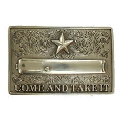 Nocona Gold-Toned « Come and take it » Canon Belt Buckle 37103