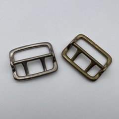 45mm Brass Double Prong Buckle Sam Browne Buckle Large Strap Fastener Buckle