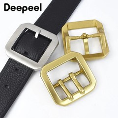 40mm Pure Brass Belt Buckles Men Pin Buckle Stainless Steel Belts
