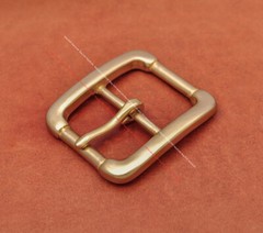 40mm HEAVY DUTY SOLID BRASS COWBOY CENTER BAR BELT BUCKLE LEATHERCRAFTS HARDWARE