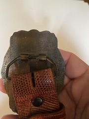 Vintage Brass Duesenburg Straight Eight Belt Buckle And Leathe Belt Handmade Car