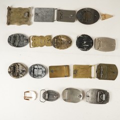 19x Vintage & Modern Belt Buckles w/ Various Themes 32313