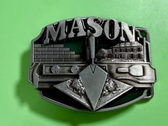 MASON Masonry Brick Laying Construction Work Tools Job Series Belt Buckle
