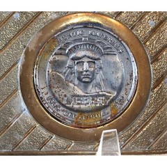 Belt Buckle Liberty Centennial Coin 1886-1986 Leslie Mfg 1985 Metal USA