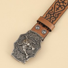 Vintage Western Belt Buckle Belt Cowboy Belts For Men Jeans Belt Leather Belt