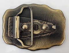 Vintage Belt Buckle « KEVIN” Name Brass Oden Inc. Personalized 1970&rsquo;s
