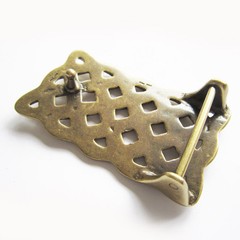 4 cm Celtic Cross Knot Solid Brass Belt Buckle