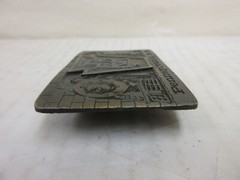1970s Davos Pennsylvania Railroad Locomotive & Train Brass Fashion Belt Buckle