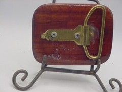 Hand Crafted Artisan Wooden Belt Buckle with inlaid