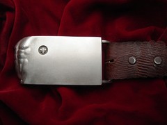 Belt Buckle SterlingSilver  » ADAM  » ( Belt not included ) ( Silver mate finish )