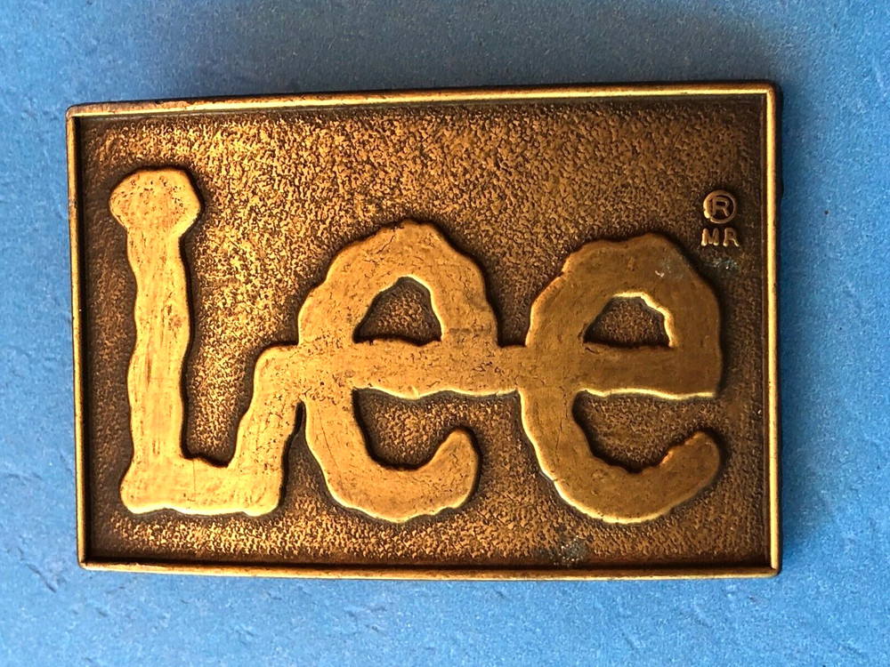 Vintage LEE jeans brass belt buckle