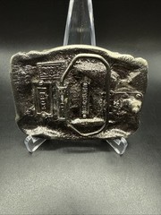 Vintage 1986 Volunteer Firefighter Belt Buckle Fire Rescue Fire Department USA