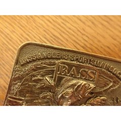 Bass Anglers Sportsman Society Great American 1988 Belt Buckle Co Fishing