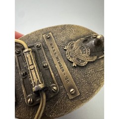 Vintage 1986 B.A.S.S. Member Belt Buckle Great American Buckle Co Fishing Brass