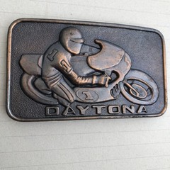 Vintage Daytona Motor Speedway Racing Belt Buckle Motorcycle