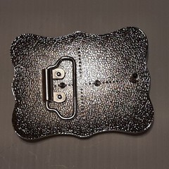 GOLD & SILVER (IN COLOR ONLY) LARGE RODEO WESTERN BULL RIDING Metal Belt Buckle