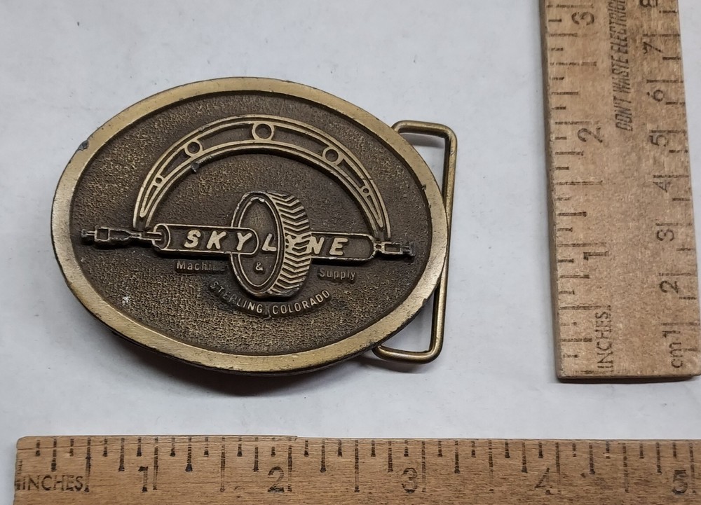 SKYLYNE or SKY LYNE Machine Supply – Sterling, CO – belt BUCKLE – listing #6991
