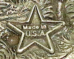 Vintage EGE Metal Western Rodeo Belt Buckle 1992 Made In USA