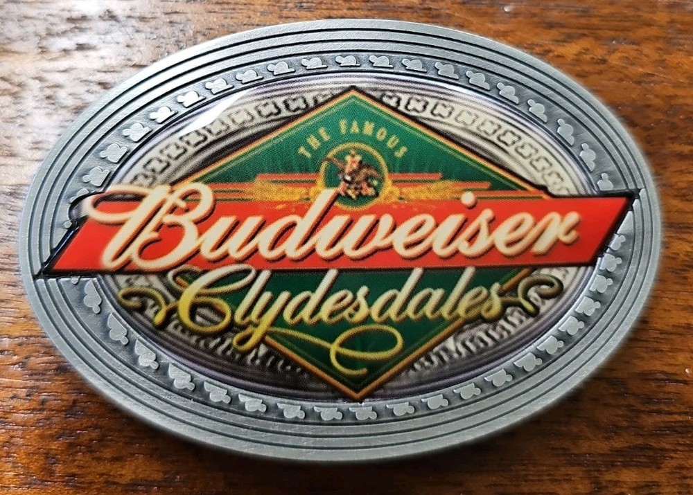 Vintag Budwiser Belt Buckle From The Bradford Exchange Collection , Clydesdale