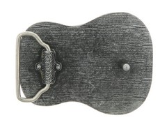 Guitar Body Antique Silver Metal Belt Buckle