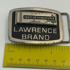 Vintage Lawrence Brand Shot of Champions Shotgun Shell Belt Buckle