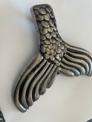 Handmade Mermaid Tail Belt Buckle Vintage Nautical Jewelry Ocean Sea Style Gift