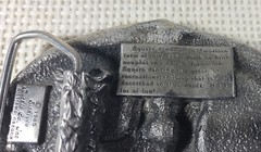 Siskiyou Buckle Company Square Dancing Pewter Belt Buckle 1985 Williams Oregon