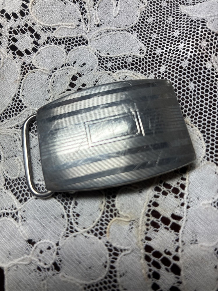 TIFFANY Or BROGAN CO. 925 Sterling Silver Antique Art Deco Spiral Belt Buckle