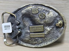 C&J Inc. Vintage 1994 Pikes Peak Eagle Belt Buckle Bronze Tone 3.5&Prime; Western