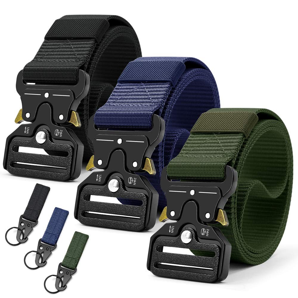 DOOPAI Tactical 28 – 42 Waist Adjustable 125 cm（3 pack), Black Blue Green 19