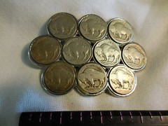 BUFFALO NICKELS BELT BUCKLE front post is off