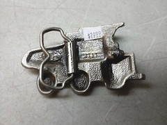 Dump Truck Belt Buckle MBC 2111 Mining Terex Quarry Style Pewter Color